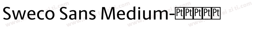 Sweco Sans Medium字体转换